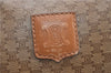 Authentic CELINE Macadam Blason Pattern Hand Boston Bag PVC Leather Brown 0017G