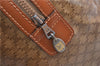 Authentic CELINE Macadam Blason Pattern Hand Boston Bag PVC Leather Brown 0017G