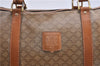 Authentic CELINE Macadam Blason Pattern Hand Boston Bag PVC Leather Brown 0017G