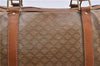 Authentic CELINE Macadam Blason Pattern Hand Boston Bag PVC Leather Brown 0017G