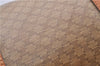 Authentic CELINE Macadam Blason Pattern Hand Boston Bag PVC Leather Brown 0017G