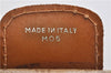 Authentic CELINE Macadam Blason Pattern Hand Boston Bag PVC Leather Brown 0017G