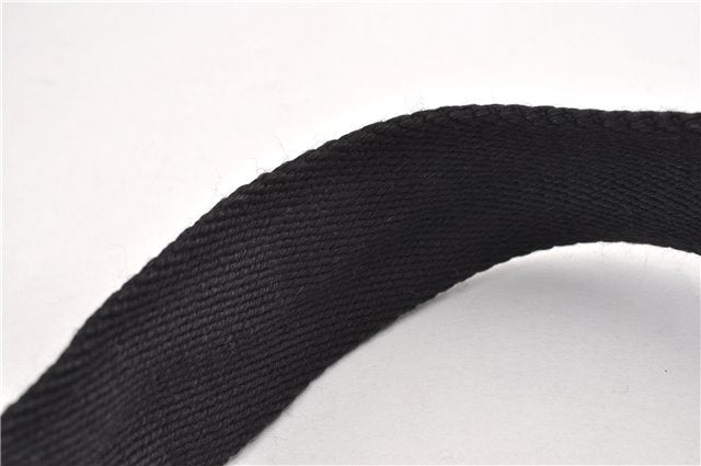 Authentic GUCCI Shoulder Cross Body Bag GG Canvas Leather 212937 Black 0018G