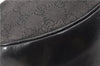 Authentic GUCCI Shoulder Cross Body Bag GG Canvas Leather 212937 Black 0018G