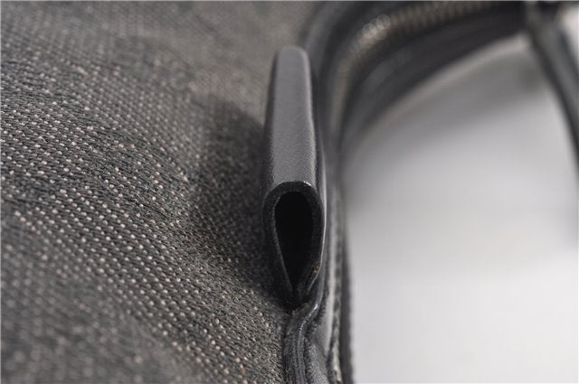 Authentic GUCCI Shoulder Cross Body Bag GG Canvas Leather 212937 Black 0018G