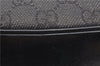 Authentic GUCCI Shoulder Cross Body Bag GG Canvas Leather 212937 Black 0018G