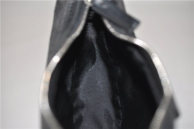 Authentic GUCCI Shoulder Cross Body Bag GG Canvas Leather 212937 Black 0018G