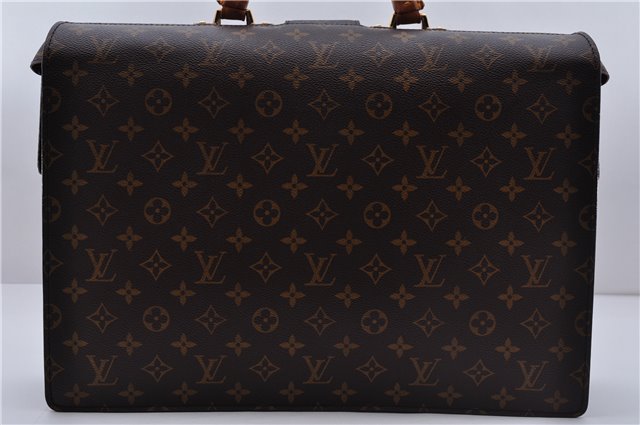 Authentic Louis Vuitton Monogram Serviette Fermoir Briefcase M53305 LV 0019E