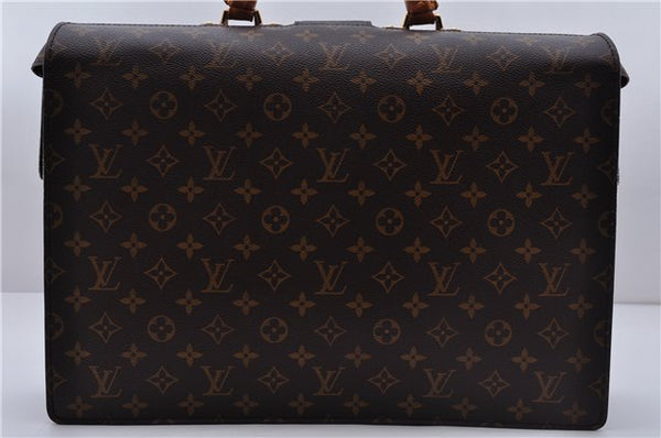 Authentic Louis Vuitton Monogram Serviette Fermoir Briefcase M53305 LV 0019E