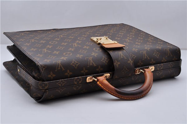 Authentic Louis Vuitton Monogram Serviette Fermoir Briefcase M53305 LV 0019E