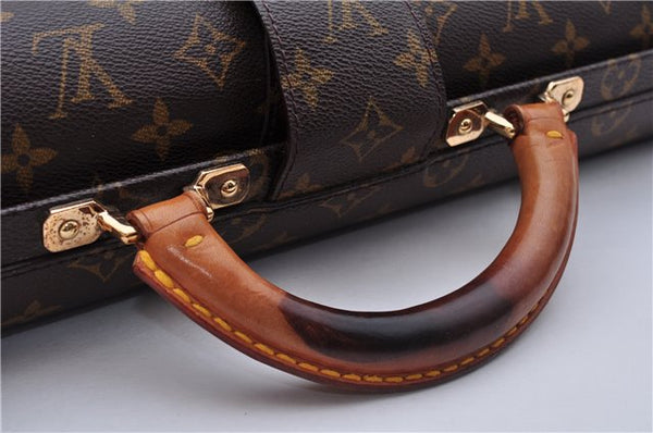 Authentic Louis Vuitton Monogram Serviette Fermoir Briefcase M53305 LV 0019E