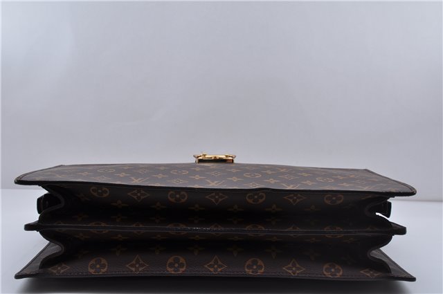 Authentic Louis Vuitton Monogram Serviette Fermoir Briefcase M53305 LV 0019E