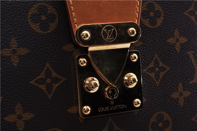 Authentic Louis Vuitton Monogram Serviette Fermoir Briefcase M53305 LV 0019E