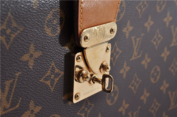 Authentic Louis Vuitton Monogram Serviette Fermoir Briefcase M53305 LV 0019E