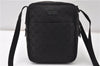 Authentic GUCCI Shoulder Cross Body Bag GG Canvas Leather 122759 Black 0019G