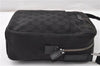 Authentic GUCCI Shoulder Cross Body Bag GG Canvas Leather 122759 Black 0019G