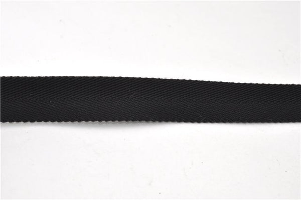 Authentic GUCCI Shoulder Cross Body Bag GG Canvas Leather 122759 Black 0019G