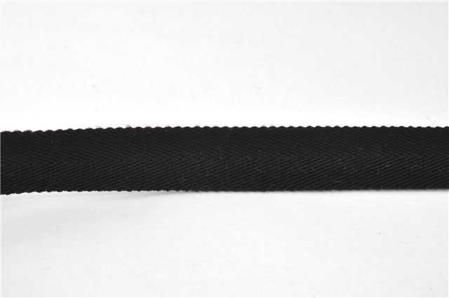 Authentic GUCCI Shoulder Cross Body Bag GG Canvas Leather 122759 Black 0019G