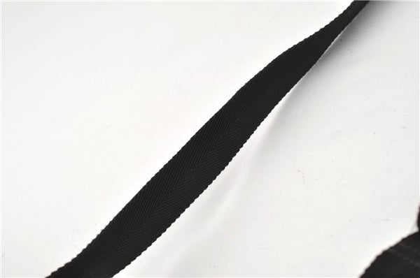 Authentic GUCCI Shoulder Cross Body Bag GG Canvas Leather 122759 Black 0019G