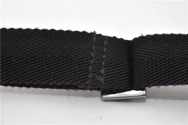 Authentic GUCCI Shoulder Cross Body Bag GG Canvas Leather 122759 Black 0019G