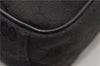 Authentic GUCCI Shoulder Cross Body Bag GG Canvas Leather 122759 Black 0019G