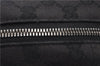Authentic GUCCI Shoulder Cross Body Bag GG Canvas Leather 122759 Black 0019G