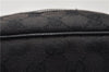Authentic GUCCI Shoulder Cross Body Bag GG Canvas Leather 122759 Black 0019G