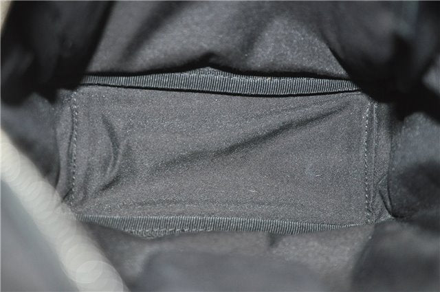 Authentic GUCCI Shoulder Cross Body Bag GG Canvas Leather 122759 Black 0019G