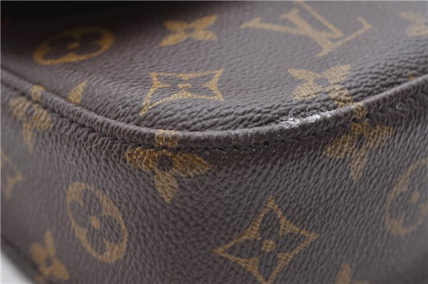 Auth Louis Vuitton Monogram Saint Cloud MM Shoulder Cross Bag M51243 LV 0020D