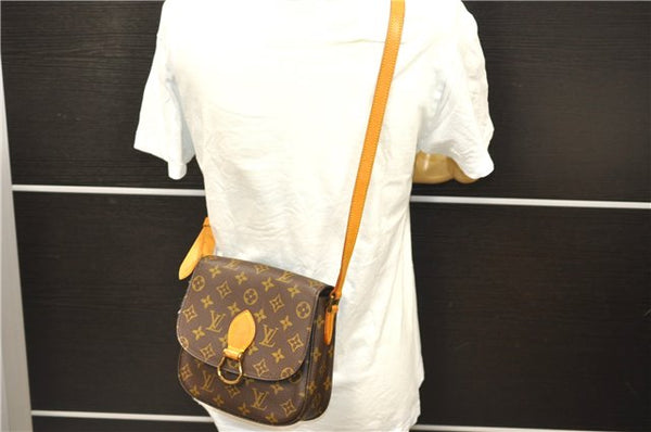 Auth Louis Vuitton Monogram Saint Cloud MM Shoulder Cross Bag M51243 LV 0020D