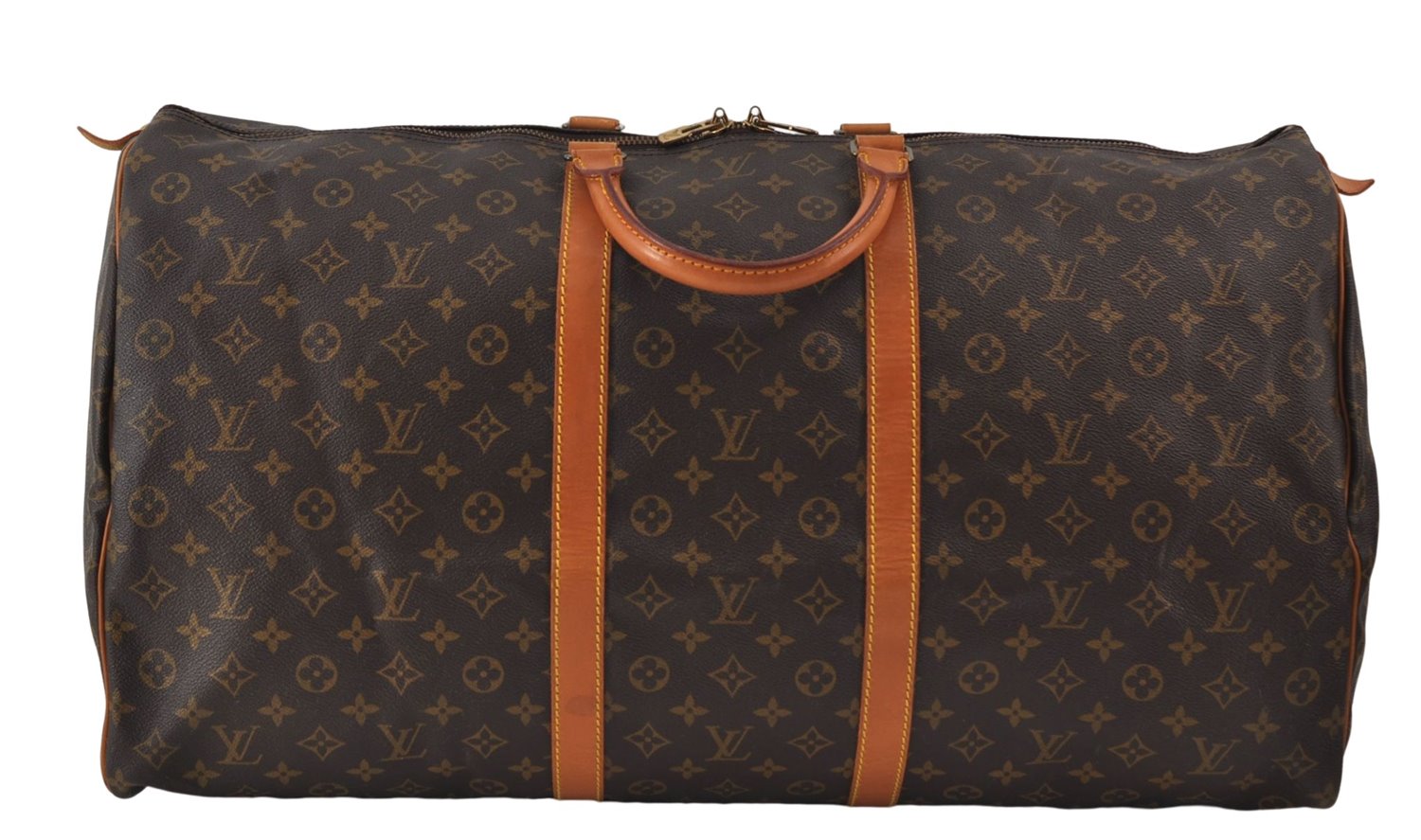 Authentic Louis Vuitton Monogram Keepall 60 Travel Boston Bag M41422 LV 0020E