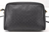 Authentic GUCCI Micro GG PVC Leather Shoulder Cross Body Bag Purse Black 0020G