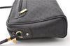 Authentic GUCCI Micro GG PVC Leather Shoulder Cross Body Bag Purse Black 0020G