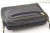 Authentic GUCCI Micro GG PVC Leather Shoulder Cross Body Bag Purse Black 0020G