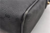 Authentic GUCCI Micro GG PVC Leather Shoulder Cross Body Bag Purse Black 0020G
