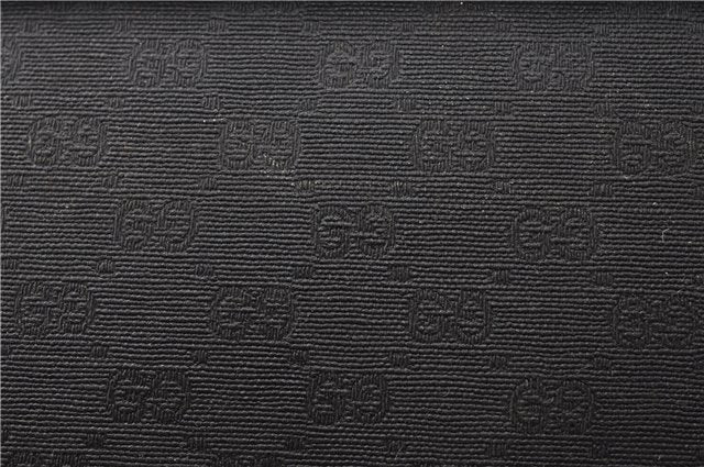 Authentic GUCCI Micro GG PVC Leather Shoulder Cross Body Bag Purse Black 0020G