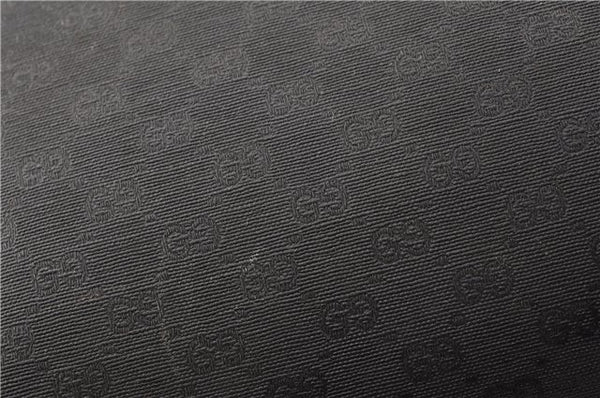 Authentic GUCCI Micro GG PVC Leather Shoulder Cross Body Bag Purse Black 0020G