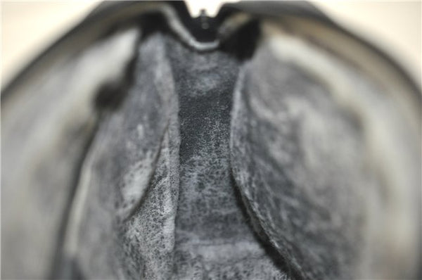 Authentic GUCCI Micro GG PVC Leather Shoulder Cross Body Bag Purse Black 0020G