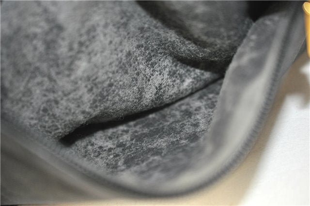 Authentic GUCCI Micro GG PVC Leather Shoulder Cross Body Bag Purse Black 0020G