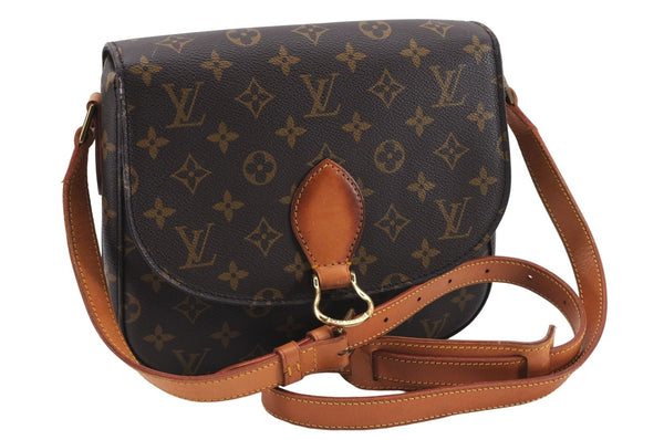 Auth Louis Vuitton Monogram Saint Cloud GM Shoulder Cross Bag M51242 LV 0021E