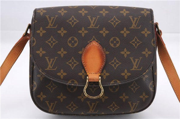 Auth Louis Vuitton Monogram Saint Cloud GM Shoulder Cross Bag M51242 LV 0021E