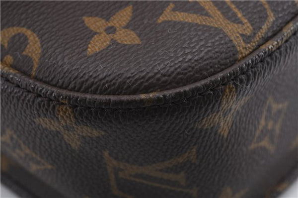 Auth Louis Vuitton Monogram Saint Cloud GM Shoulder Cross Bag M51242 LV 0021E