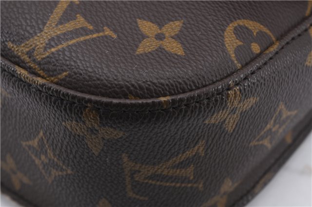 Auth Louis Vuitton Monogram Saint Cloud GM Shoulder Cross Bag M51242 LV 0021E