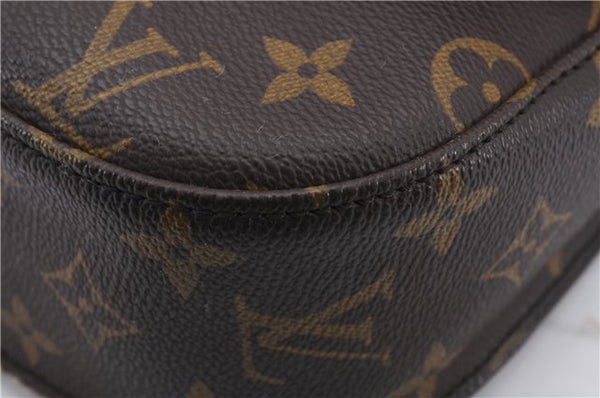 Auth Louis Vuitton Monogram Saint Cloud GM Shoulder Cross Bag M51242 LV 0021E