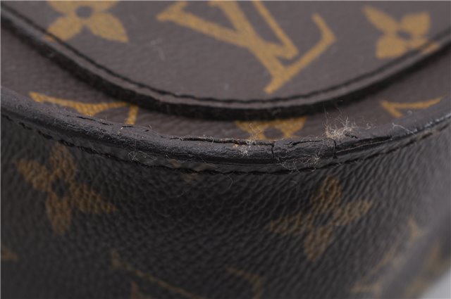 Auth Louis Vuitton Monogram Saint Cloud GM Shoulder Cross Bag M51242 LV 0021E