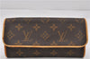Authentic Louis Vuitton Monogram Pochette Twin PM Shoulder Bag M51854 LV 0021F
