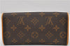 Authentic Louis Vuitton Monogram Pochette Twin PM Shoulder Bag M51854 LV 0021F