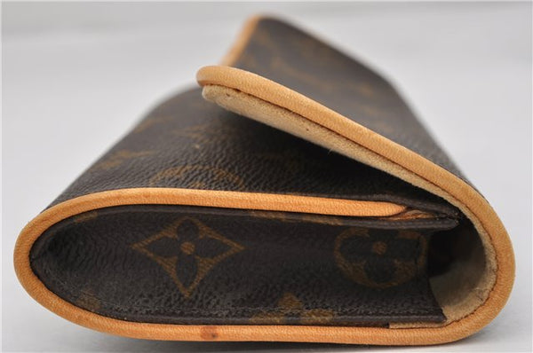 Authentic Louis Vuitton Monogram Pochette Twin PM Shoulder Bag M51854 LV 0021F