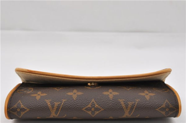 Authentic Louis Vuitton Monogram Pochette Twin PM Shoulder Bag M51854 LV 0021F