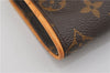 Authentic Louis Vuitton Monogram Pochette Twin PM Shoulder Bag M51854 LV 0021F